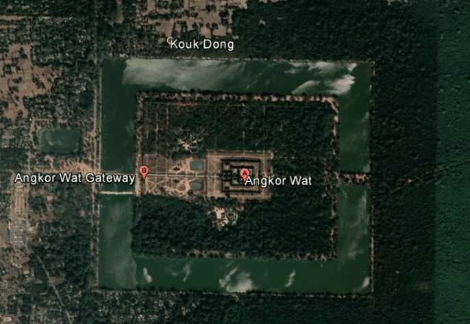 Mapa de Angkor wat
