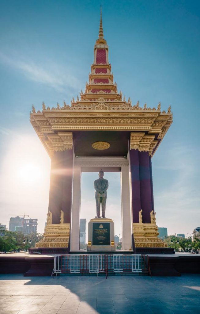 Plaza de la independencia en Phnom Penh