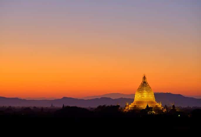 Atardecer en Myanmar