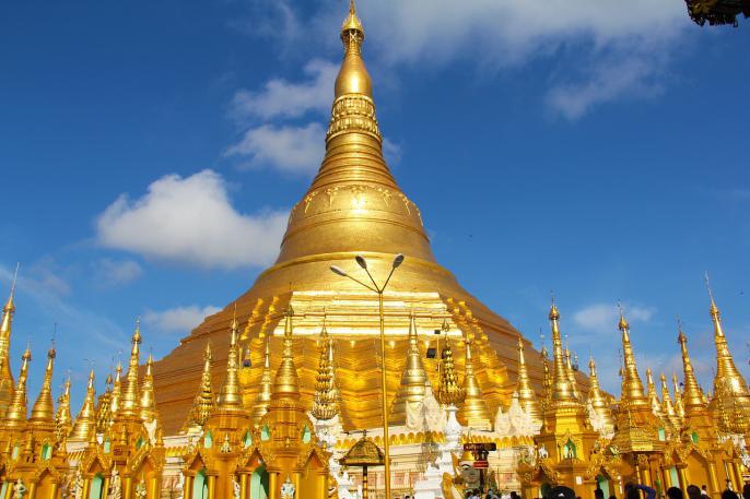 Cúpula dorada de la Pagoda Shwedagon